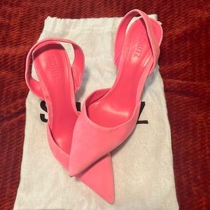 Schutz Lou Sling Suede heel